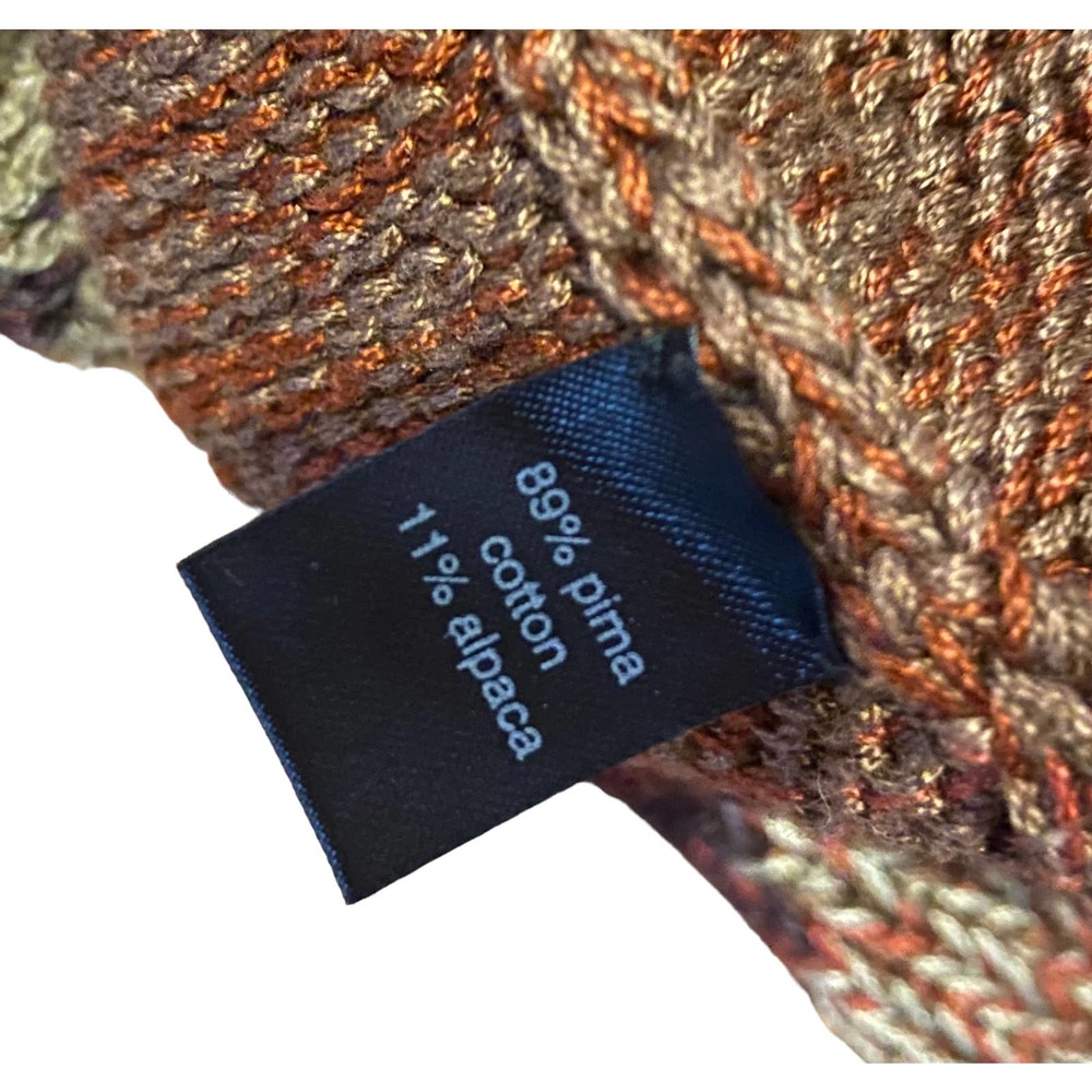 Peruvian Connection Sweater Multicolor Alpaca Cardigan XL - Picture 11 of 11